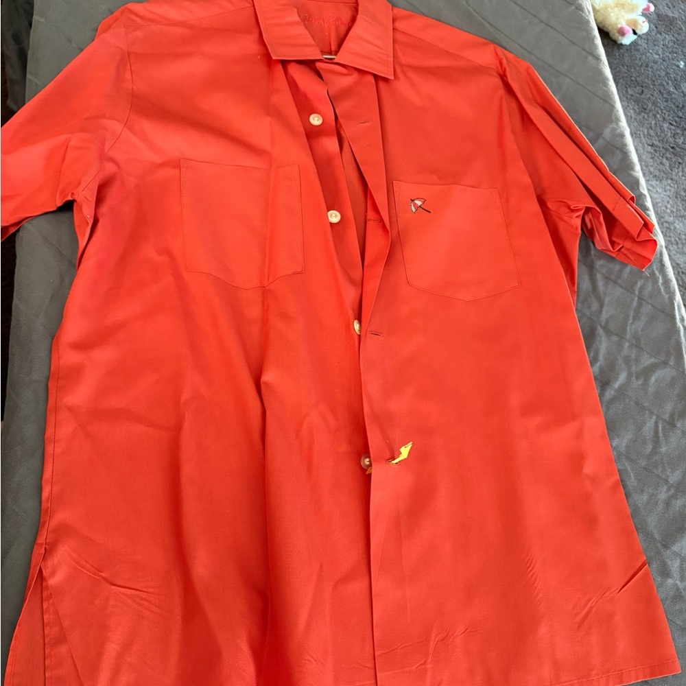 Van Heusen Red Button-Up Shirt